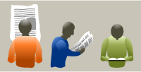 People reading