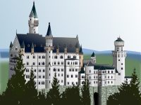 medieval castle, complete detail version
