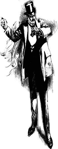 odd man in a suit and top hat
