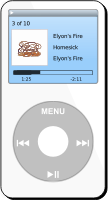 Music Player Playing Music