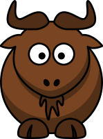 Cartoon gnu