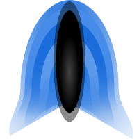 Tile of orca fin for top down video game