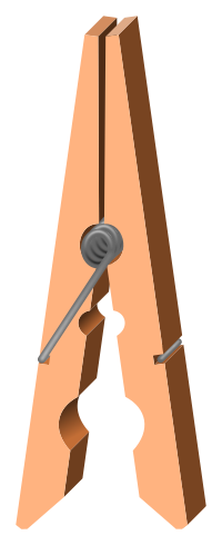clothes peg open