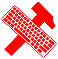 workers unite - hammer and keyboard 
