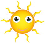 Happy Cartoon Sun