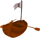 A pirate rowboat