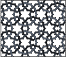 Interlaced oriental repeating pattern