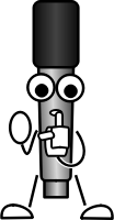 Mike the Mic going "Shhh"