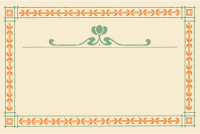 Art Nouveau Pumpkin Frame