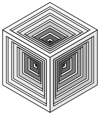engraved cube