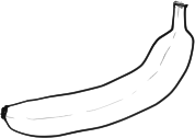 Single line art Banana