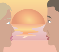 couple at the beach