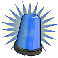 Blue signal light