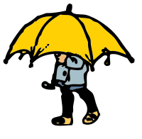 little boy big umbrella