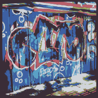 Chinese graffiti in Kunming Yunnan chjna