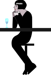 Woman At A Bar