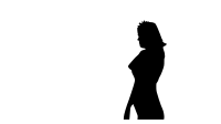 Women silhouette profile