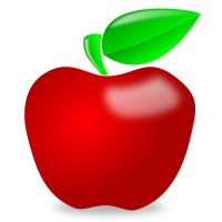 Glossy apple