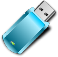 ClÃ© USB bleue