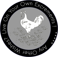 LIVE ON YOUR OWN EXCREMENTS -- Patch