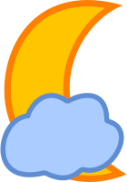 Cloud Covered Moon