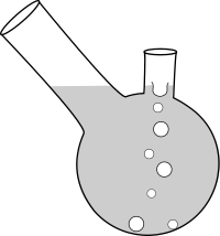 double neck boiling flask
