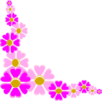 pink flower corner