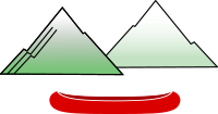 Canoe with Mountains