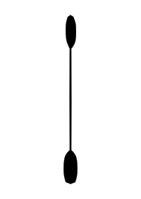 Kayak Paddle, blades offset