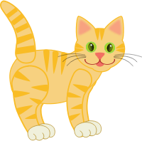 Yellow Tiger Cat(four legs)