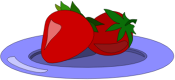 Strawberries on a plate