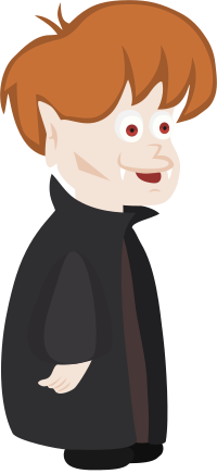 Young vampire character