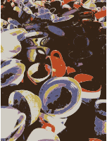 A pile of cups