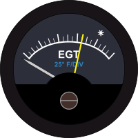 Aircraft EGT Guage