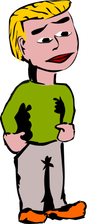 Blond haired man