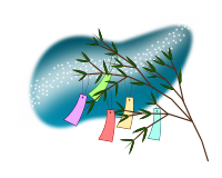 Tanabata Wish Tree with Milky Way