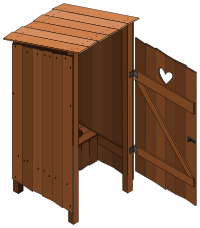 latrine open