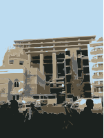 Damascus Burnt Out Building