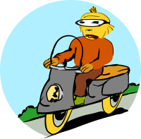 Scooter driver