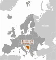 Bosnia and Herzegovina location label