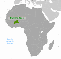 Burkina Faso location label