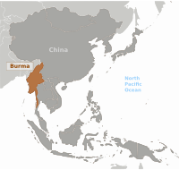 Burma location label