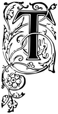 Ornate Letter T