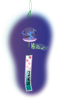Japanese Wind Chime at Night