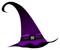 Purple witch hat