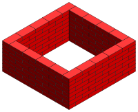 brick frame intacted