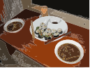 A candlelight sushi dinner