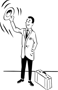 Waving man