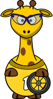 Giraffe Cyclist