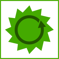 Eco green energy icon